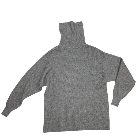 Free People Softly Structured Tunic Sweater XS Dark Grey Long Sleeve Oversized - Picture 10 of 11